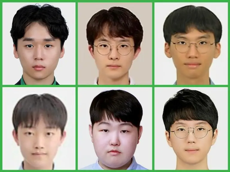 ◇2022 국제수학올림피아드 종합 2위를 차지한 한국 대표 학생들...김동현·배준휘·이규동·최우진·진영범·정유찬(모두 서울과학고등학교. 좌상으로부터 시계방향순) 