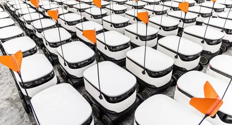 시카고시에서 시범 운영 중인 음식.식료품 배달 로봇