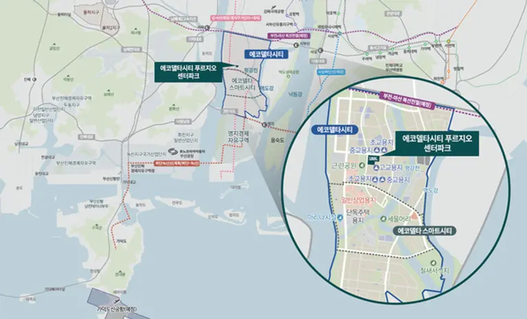 에코델타시티 내 아파트 위치