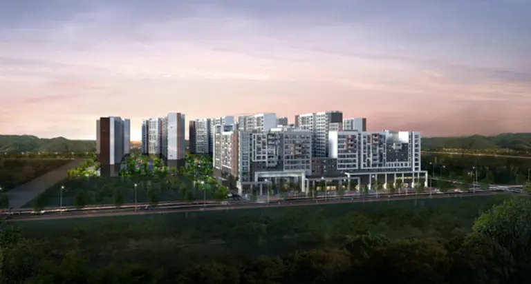 에코델타시티 푸르지오센터파트 야경 투시도