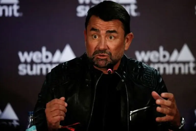 * Moonshot Ventures의 설립자이자 Uber Files의 내부고발자 Mark MacGann이 2일 포르투갈 리스본에서 열린 유럽 최대 기술 회의인 웹 서밋에서 기자회견을 하고 있다. 로이터 사진