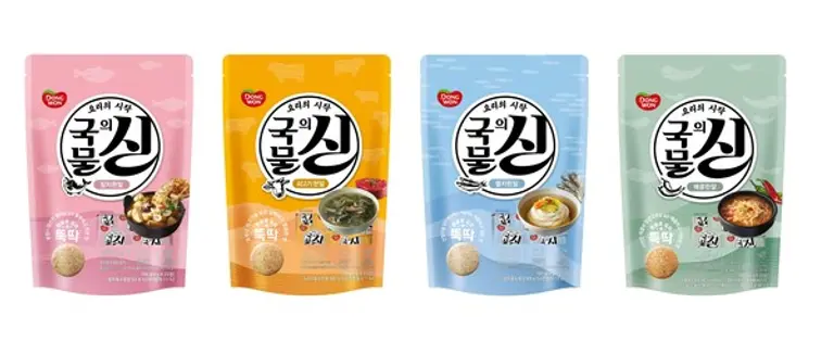  * 동원F&B가 출시한 간편 육수 조미료 ‘국물의 신’ 4종 제품