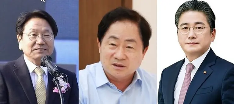  * 민원 발생 최다 오명 3인방. (사진 왼쪽 부터 강기정 광주시장, 주광덕 남양주시장, 정승일 한전 사장)