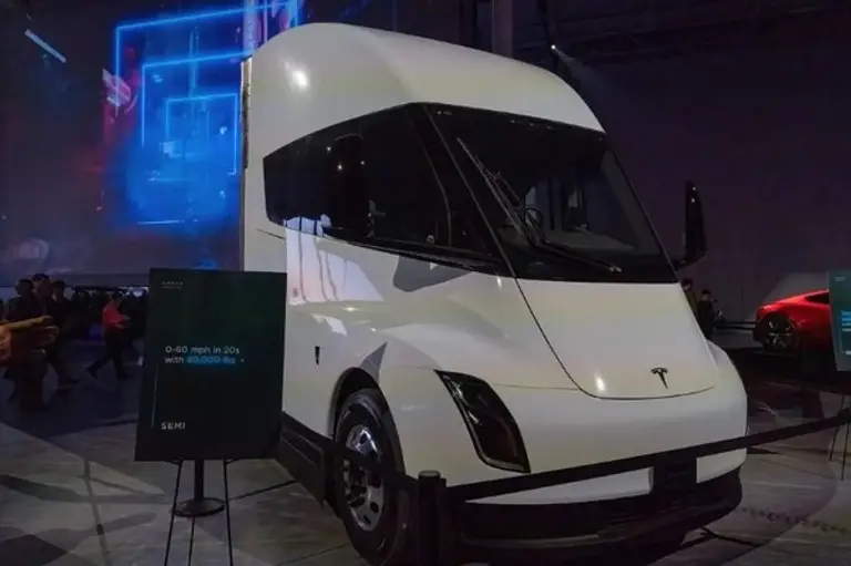 테슬라 전기 트럭 세미. 출처=AFP/게티이미지