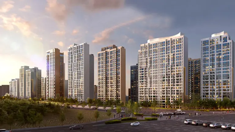 개포 자이 프레지던스 조감도