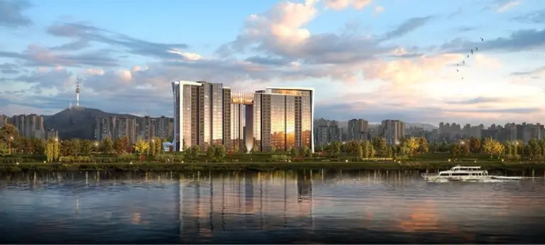 서울 이촌 우성아파트 리모델링 사업 투시도(이미지제공. SK에코플랜트)