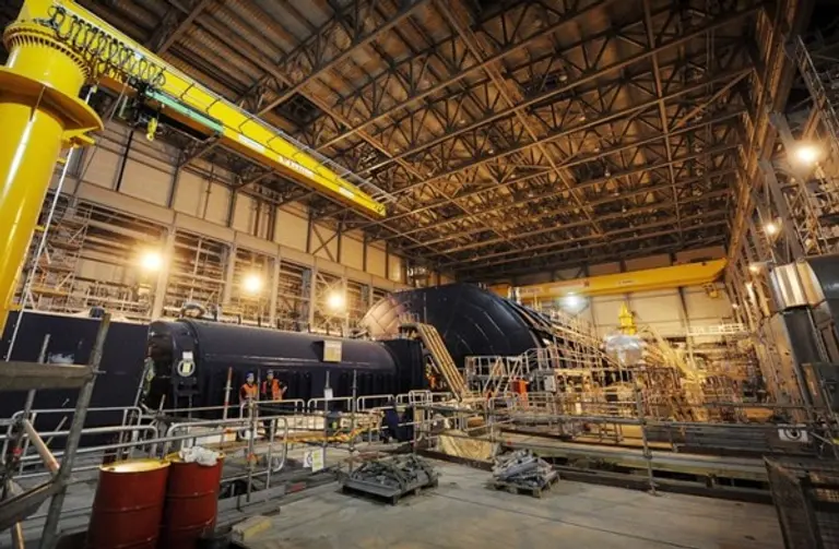 핀란드의 새 원자로.