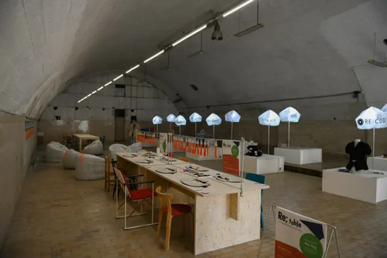 코오롱 FnC 래코드의 리;콜랙티브 밀라노 전시회 전경(사진 코오롱 FnC)