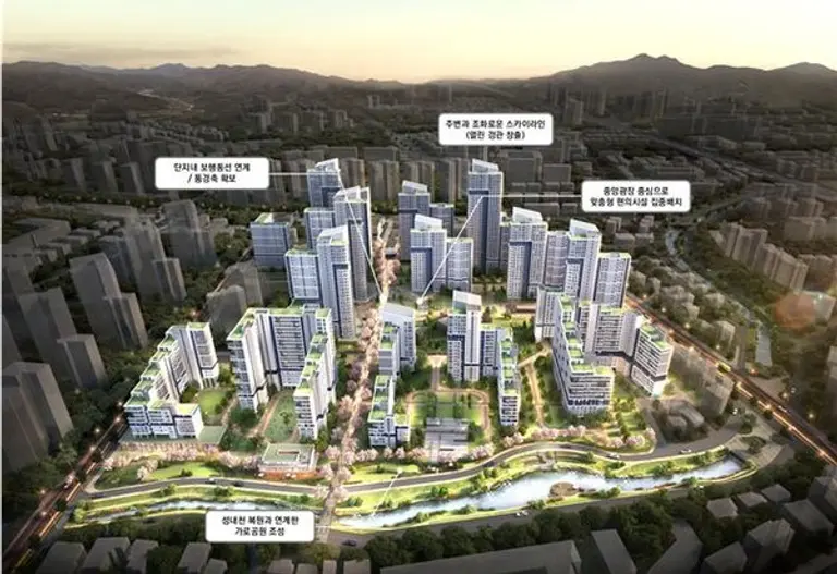 성내천변 단지 조성 예시도(자료제공. 서울시)