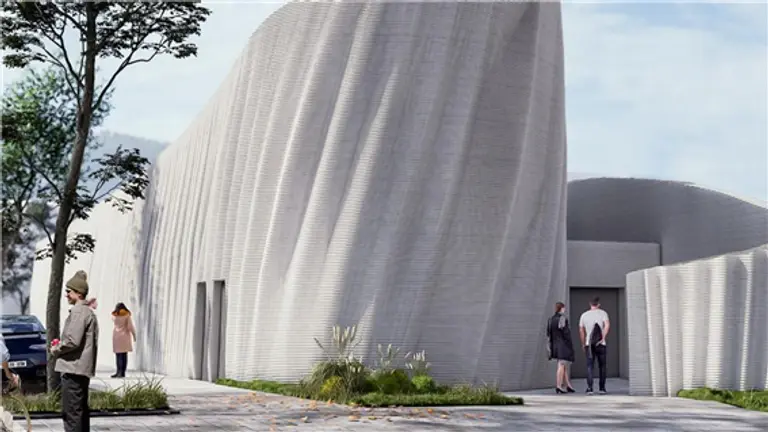  * 하이델베르크에 3D프린팅으로 건설 중인 데이터센터. 사진=PERI 3D 건설