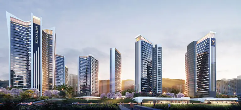 롯데건설이 수주한 청량이 제8구역 주택재개발 정비사업 투시도(사진제공. 롯데건설)