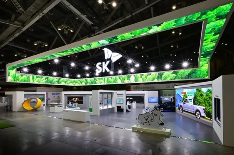 SK에코플랜트가 제1회 기후산업국제박람회에 참가했다. 사진은 SK관 전경(사진제공. SK에코플랜트)