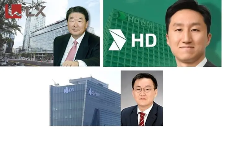 구본준 LX그룹 회장(위 왼쪽), 정기선 HD현대그룹 사장(위 오른쪽), 김남호 DB그룹 회장(아래)