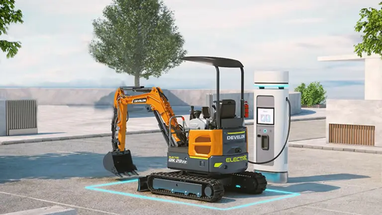 온라인스토어를 통해 판매중인 1.7톤 미니 전기굴착기 DX20ZE [사진=HD현대인프라코어]