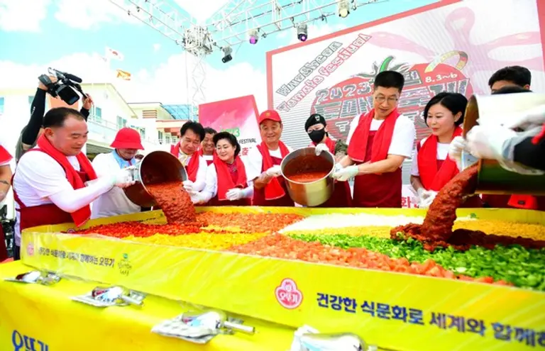 ‘오뚜기와 함께하는 천인의 식탁’ 이벤트. (사진=오뚜기)