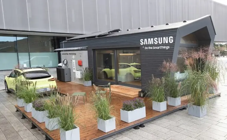 삼성전자가 독일 IFA에서 선보인 타이니하우스 넷 제로홈 (사진출처. 삼성전자)