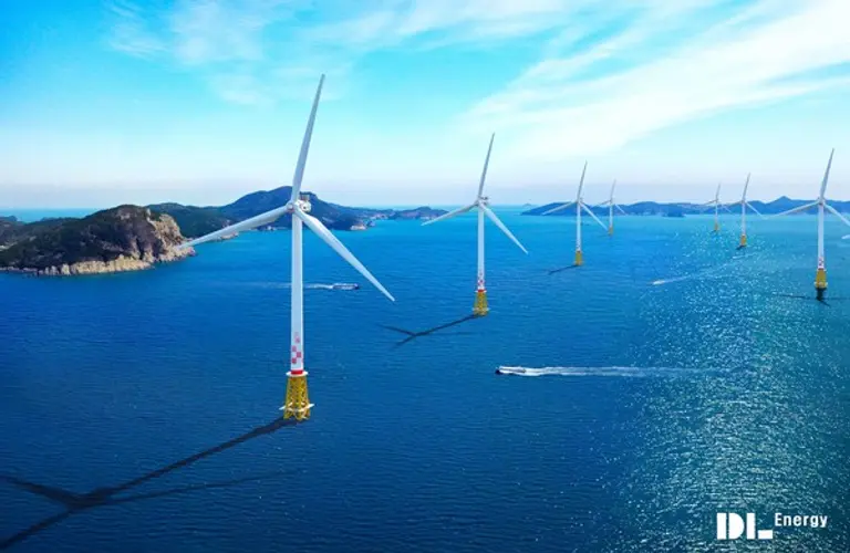 DL에너지의 전남 여수 금오도 해상풍력발전 사업 조감도.(사진제공. DL그룹)