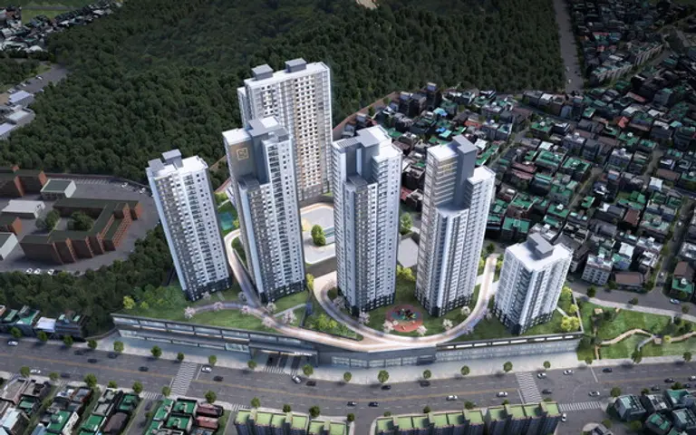 인천 송월구역 재개발정비사업 조감도 (사진제공 중흥토건)