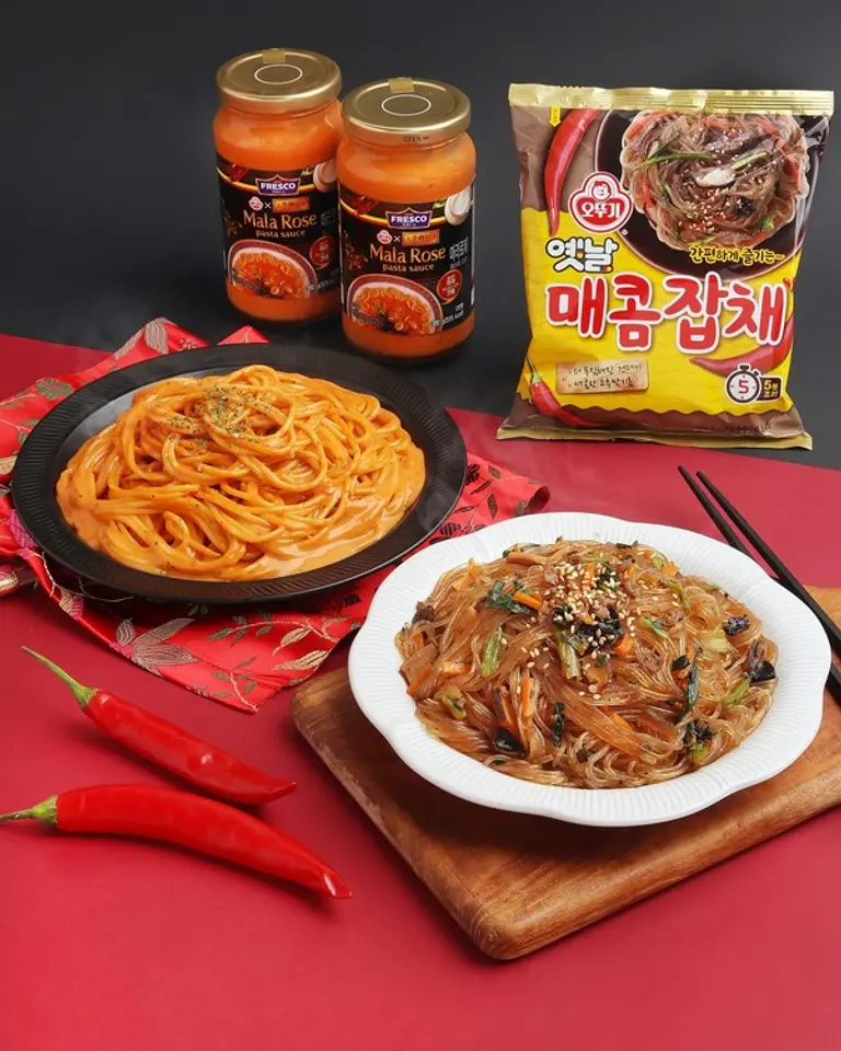 오뚜기, ‘마라로제 파스타소스’·‘매콤잡채’ 롯데마트 단독 출시