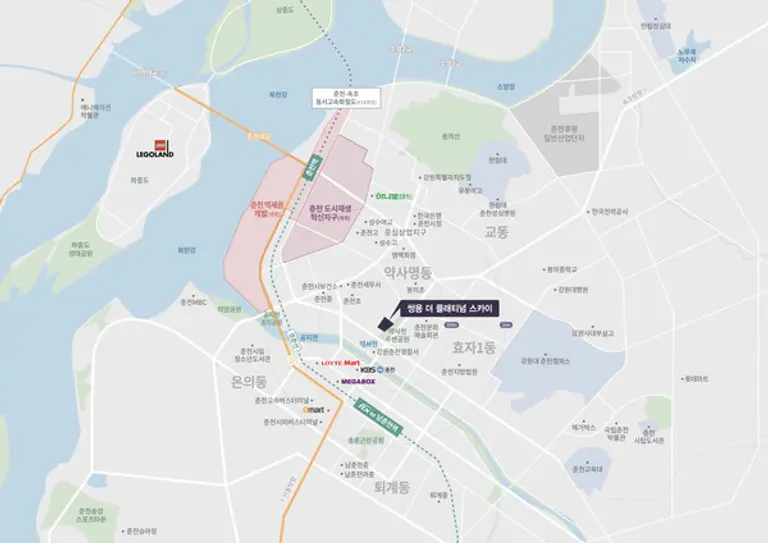  * 쌍용 더 플래티넘 스카이 위치도