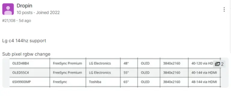 AVS포럼에 유출된 2024년형 LG전자 OLED TV 상세 정보