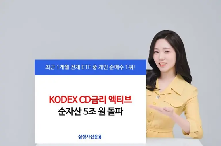 KODEX CD금리액티브, 순자산 5조 원 돌파