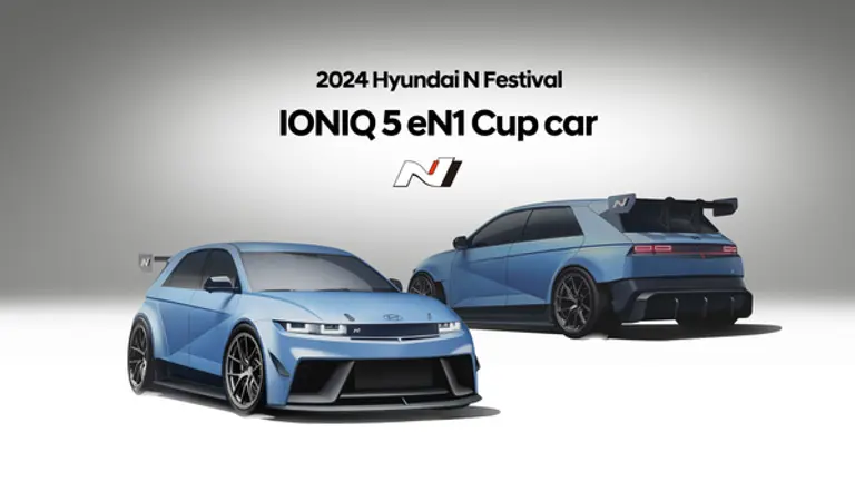 EV 원메이크 레이스 카 ‘IONIQ 5 eN1 컵카’ 티저 이미지