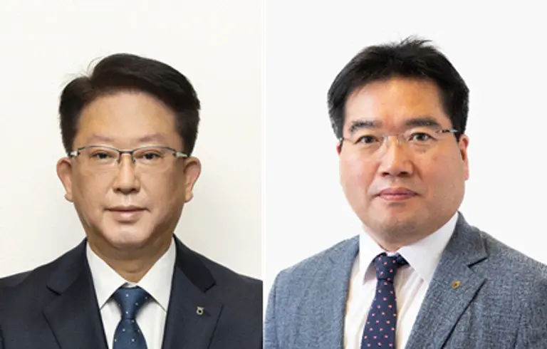 이기현 신임 부사장(왼쪽)과 조정래 신임 부사장. [출처: 농협금융지주]