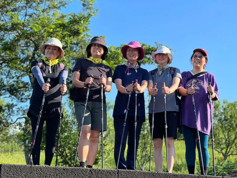 2023 여성 체육활동 지원사업 노르딕워킹 교실 장면 (사진제공. 대한산악연맹)