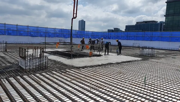 DBS조이스트 공법 시공 장면 (사진제공. 반도건설)