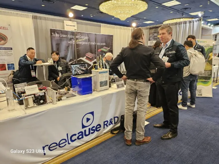  * ‘CES 2024’에 참가한 릴크즈R&D 부스 모습>/제공 릴크즈R&D