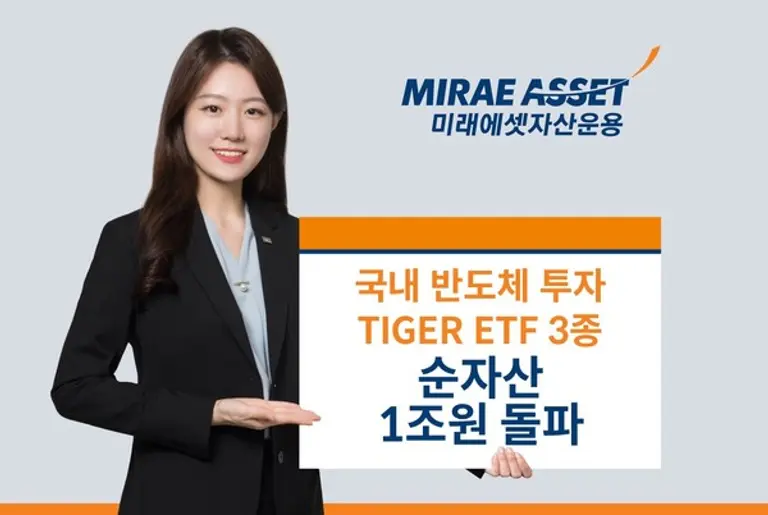 미래에셋, 국내 반도체 ETF 3종 순자산 1조 돌파