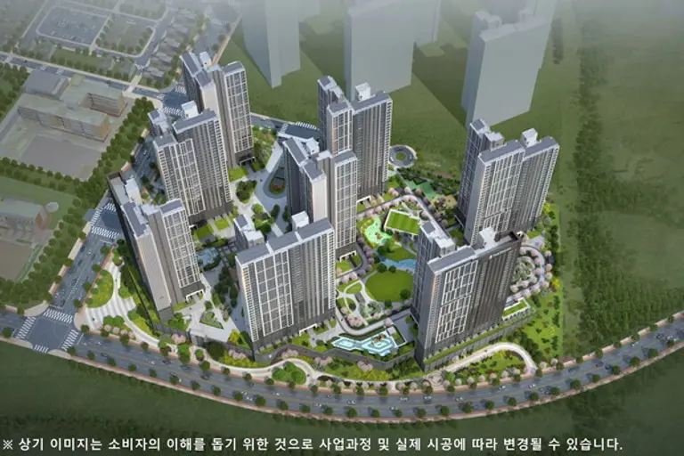 더샵 탕정인피니티시티 투시도 (사진. 포스코이앤씨)