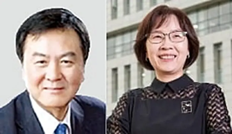 삼성전자 신임 사외이사 내정자. 신제윤 전 금융위원장(왼쪽), 조혜경 한성대학교 교수. 