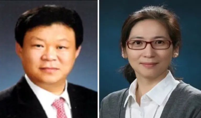 왼쪽부터 신임 사외이사 후보로 추천 받은 최영권 전 우리자산운용 대표이사와 송성주 고려대학교 통계학과 교수. [출처: 신한금융그룹]