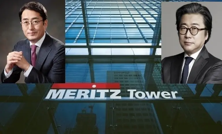 * 재계 연봉킹과 배당킹에 오른 김용범 메리츠금융지주 부회장(왼쪽)과 조정호 회장(오른쪽)