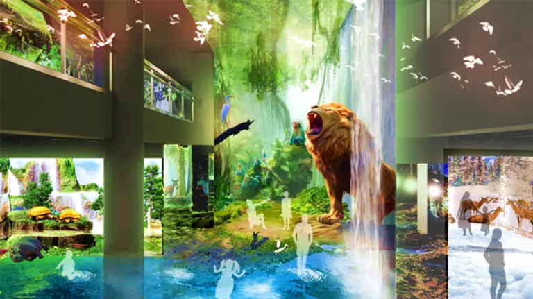 서울 어린이대공원 체험형 미디어아트 전시공간 원더파크 위대한 숲 테마 이미지 (사진. 신세계견설)