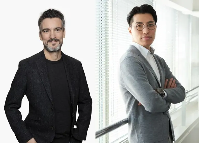 올리버 샘슨 기아유럽디자인센터장(왼쪽)과 임승모 기아중국디자인담당