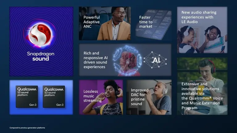 퀄컴 S3 3세대 사운드 플랫폼과 퀄컴 S5 3세대 사운드 플랫폼