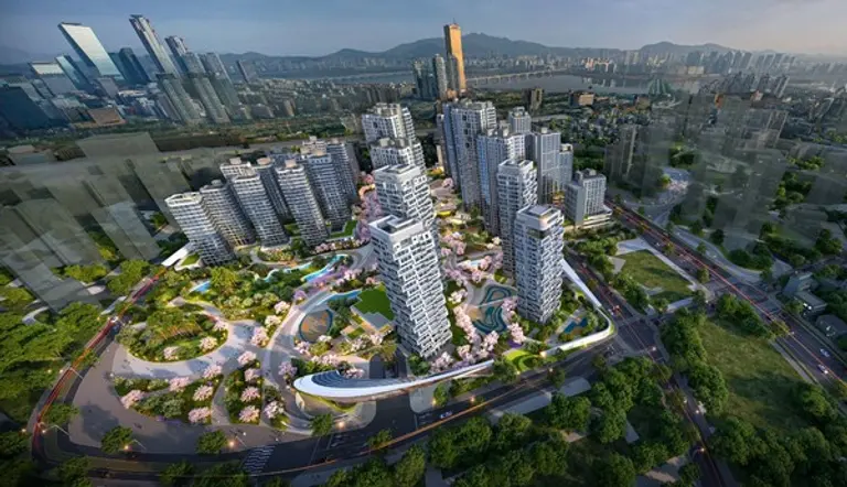 [사진] 포스코이앤씨 노량진1구역 오티에르 동작 조감도