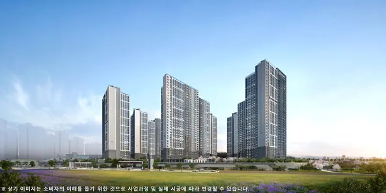 더샵 탕정인피니티시티 투시도 (사진. 포스코이앤씨)