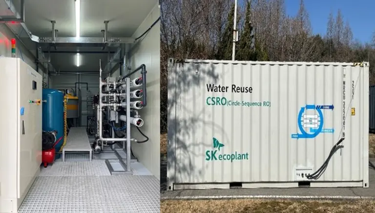 CSRO 하수처리장 파일럿테스트 내부공정 및 시설 전경 (사진. SK에코플랜트)