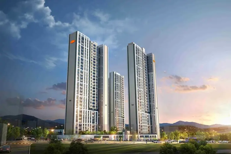 e편한세상 금정 메종카운티 단지 투시도 (사진. DL이앤씨)