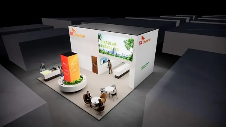 SK케미칼이 지난 6일부터 10일까지 미국 플로리다주 올랜도 오렌지 카운티 컨벤션 센터(OCCC: Orange County Convention Center)에서 열린 엔피이 2024(NPE 2024, 이하 NPE)에 참가했다. NPE에 참여한 SK케미칼 부스 조감도