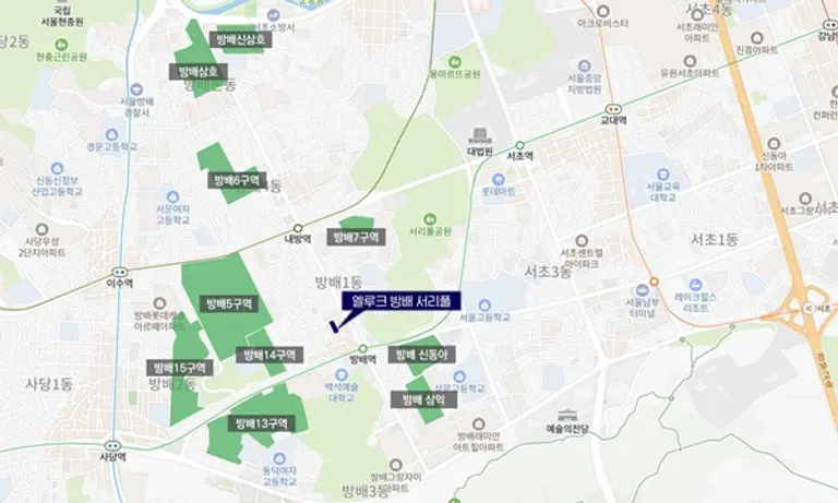 방배동 재개발 현황 (제공= NH투자증권 Tax센터)