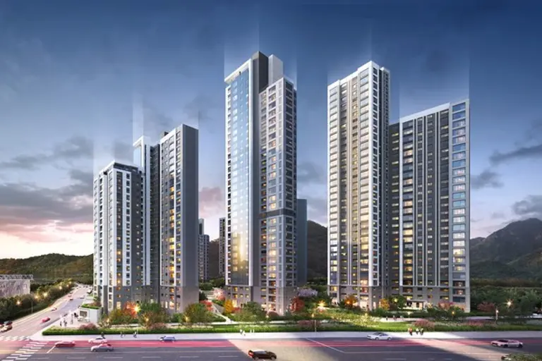 안양 종합운동장 북측 재개발정비사업 투시도(사진. 롯데건설)