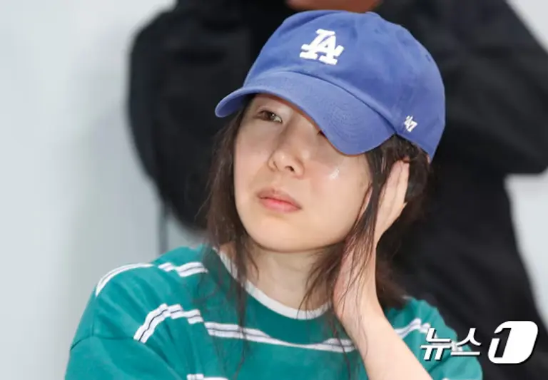 지난달 25일 기자회견 당시의 민희진 어도어 대표. 