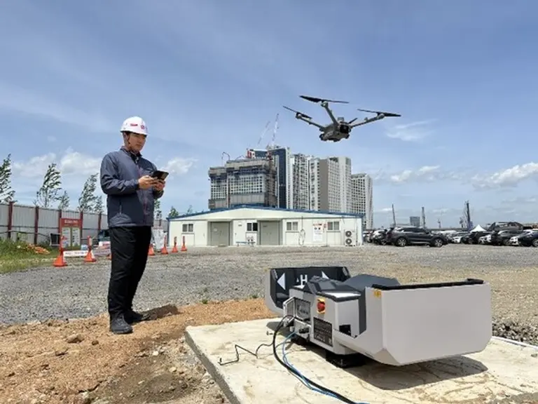 DJI DOCK2 드론 도킹스테이션 (사진제공. 신세계건설