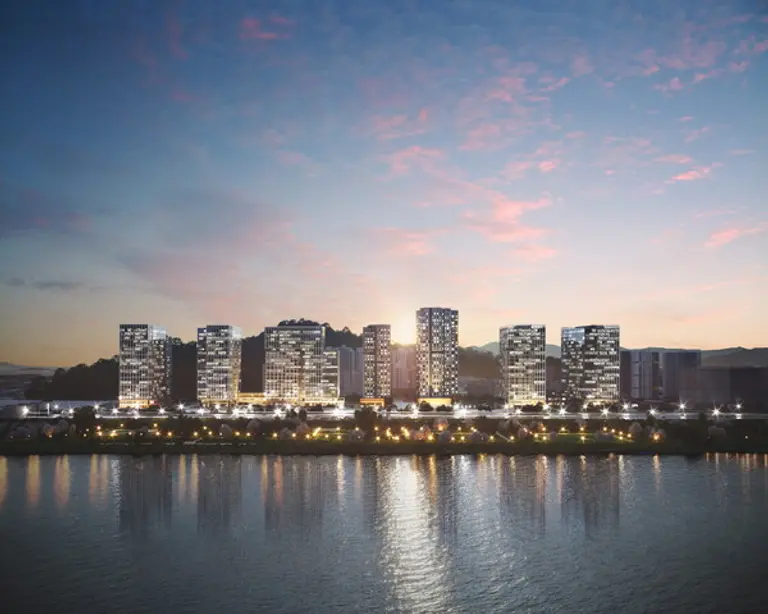 덕은 DMC 에일린의 뜰 한강 야경 투시도 (사진. 아이에스동서)