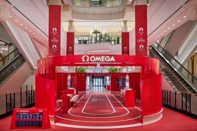 신세계百 강남점에 선보인 오메가 ‘2024 파리 올림픽 기념 팝업 이벤트’ (사진제공. 오메가)